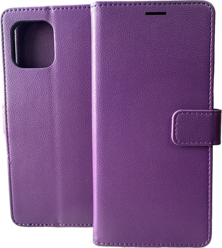 Bookcase Geschikt voor: Motorola Edge 20 Lite - Paars - portemonnee hoesje