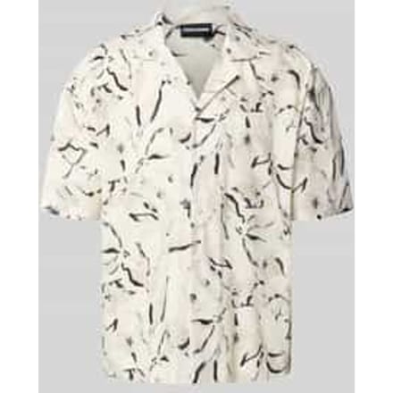 Relaxed fit vrijetijdsoverhemd met labelstitching, model 'Novo'