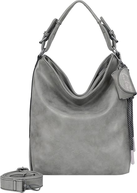 Fritzi aus Preußen Schoudertas Bitzi01 Jive Hobo Bag Metallic Shell Taupe