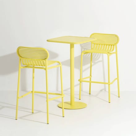 Petite Friture Week-End High Table - geel - hoekig