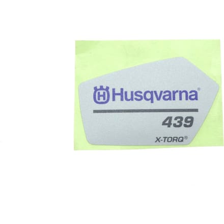 Husqvarna 439 starterkap sticker