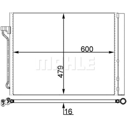 Condensator, airconditioner MAHLE AC 463 000S