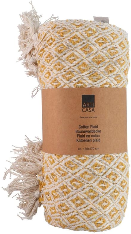 Cotton plaid yellow