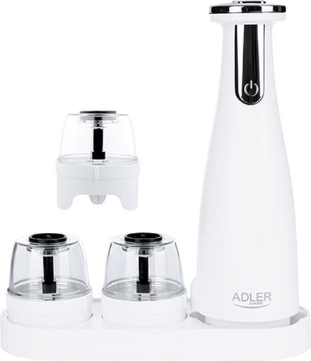 Adler AD 4449w - pepper & salt grinder - matte white
