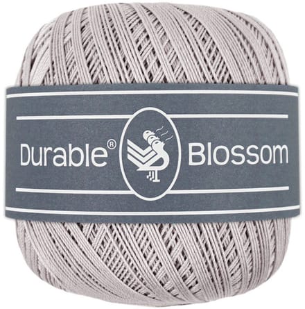 Durable Blossom - 2232 Light Grey - Verfijnd Gemerceriseerd Katoen Garen
