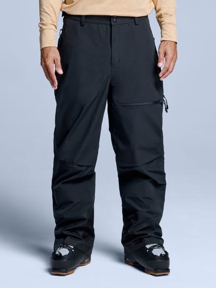 Poederbaas Skibroek Heren - Freeride 3L Hardshell - Zwart - Maat L
