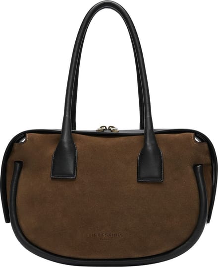 LIEBESKIND BERLIN Leren Schoudertas Fab 4 Satchel Clay Bruine