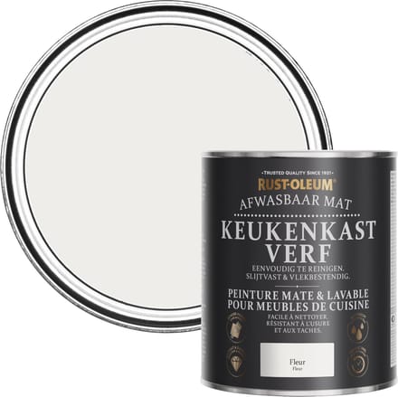 Rust-Oleum Grijs Afwasbaar Mat Keukenkastverf - Fleur 750ml