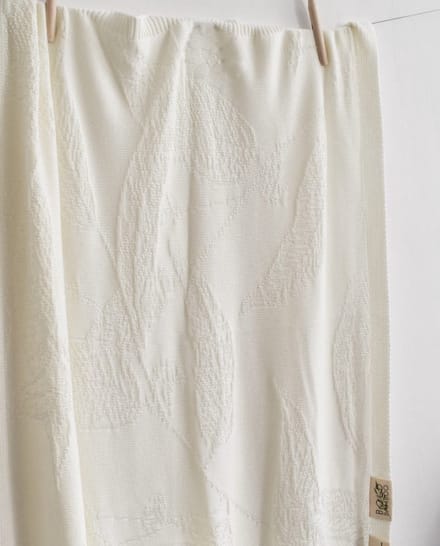 Bold Bamboo babydeken Freja - 100% Organisch Bamboe - Knit - Ecru