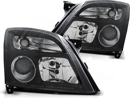 Koplampen OPEL VECTRA C 04 02-08 05 ZWART