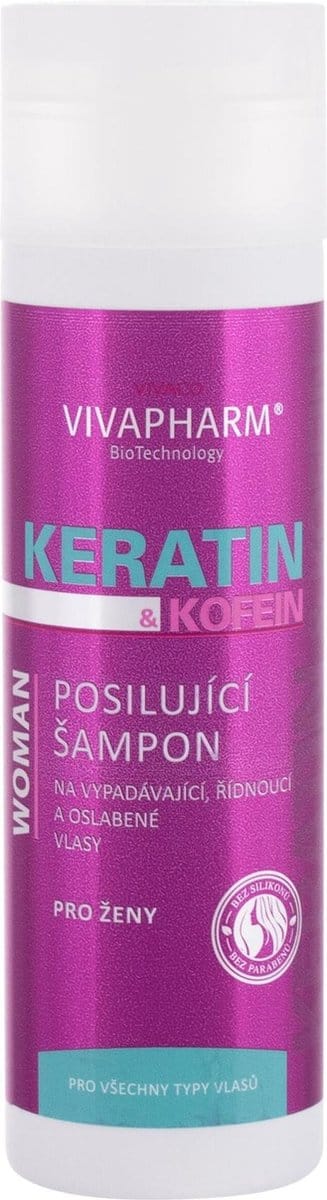 Vivaco S.r.o. Vivaco S.r.o. Vivapharm Keratin & Caffeine Shampoo 200 Ml