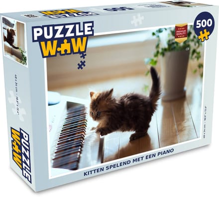 Puzzel Kat - Dier - Kitten - Legpuzzel - Puzzel 500 stukjes