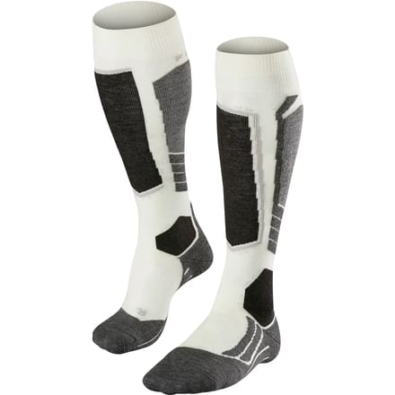 FALKE SK2 Wool warm dik wol functioneel materiaal skisokken dames wit - maat 41-42