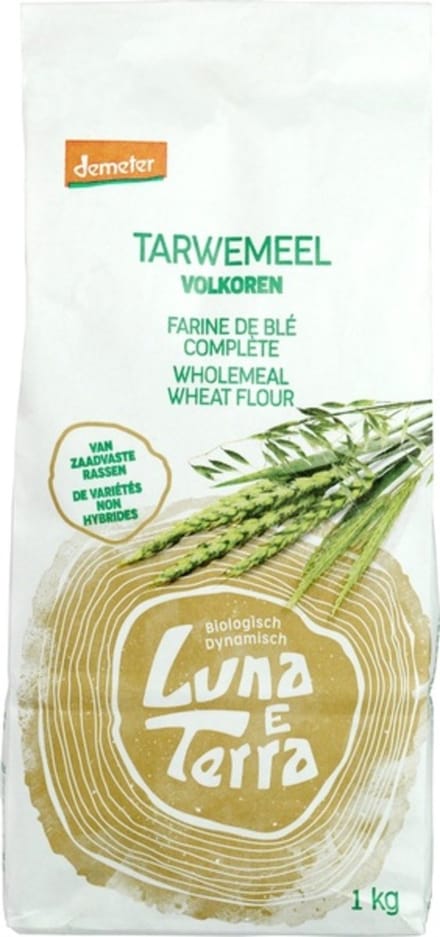 Luna E Terra Tarwemeel volkoren demeter bio 1 Kilogram