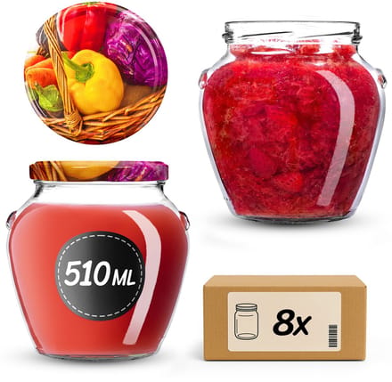 KADAX Amphora Pot Ø82 510ml + Deksel Ø82 W-0