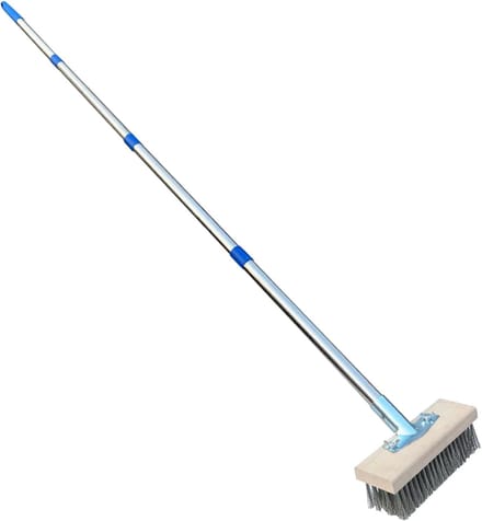 Betonschrobber - Terrasschrobber - Onkruid Verwijderen - Verstelbare Handgreep - 20 cm - Grijs