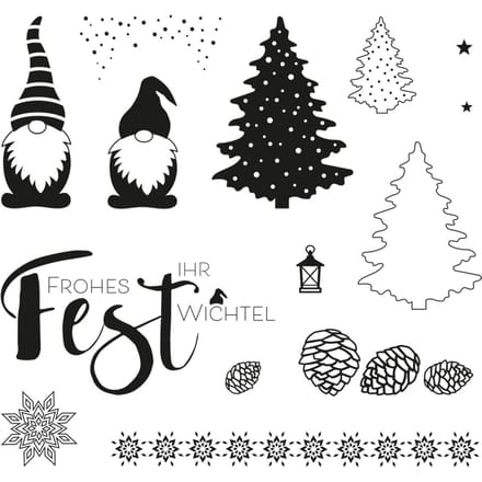 Clear Stamps "Kabouter kerstmis"