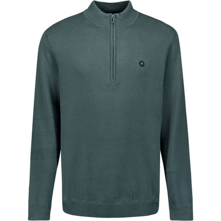 No Excess Pullover Half Zipper Solid Knit Dark Steel Größe: M | Turtlenecks Outlet | Herren
