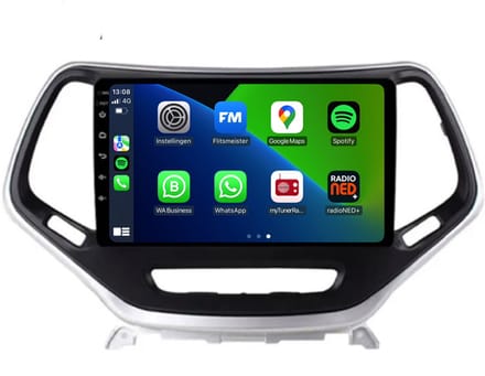 Carplay autoradio voor Jeep Cherokee | 2014 t/m 2018 | Android 13 | Draadloos Apple Carplay & Android Auto | 2GB + 32GB | 8-Core processor | Davilon | 2025 model | 2014 2015 2016 2017 2018 | Bluetooth & Wifi