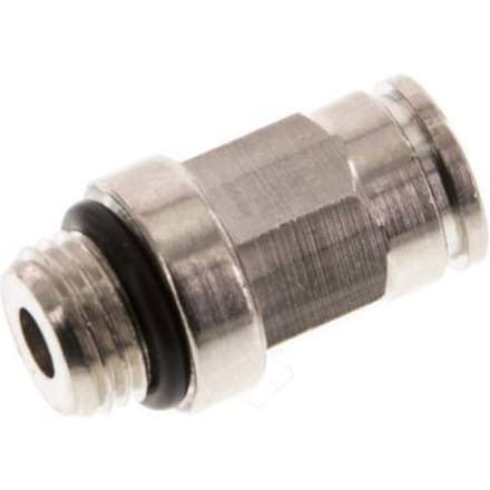 6mm x M 10 x 1 Messing Insteekfitting Buitendraad NBR [2 Stuks]