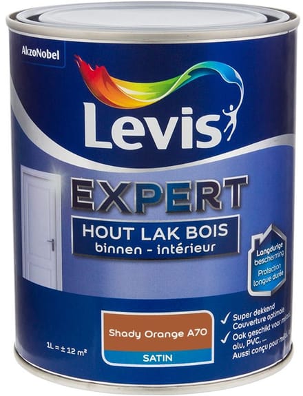 Levis - Expert Hout Lak Binnen Satin Mix - Shady Orange A70 - 1 L