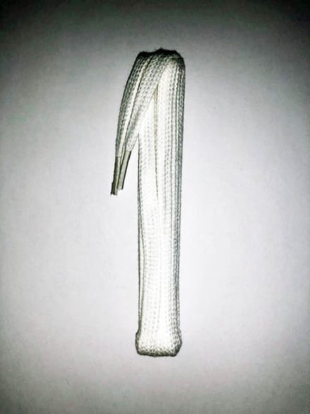 platte  veters 90cm wit