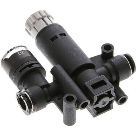 Pneumatische Drukregelaar 6mm met manometer