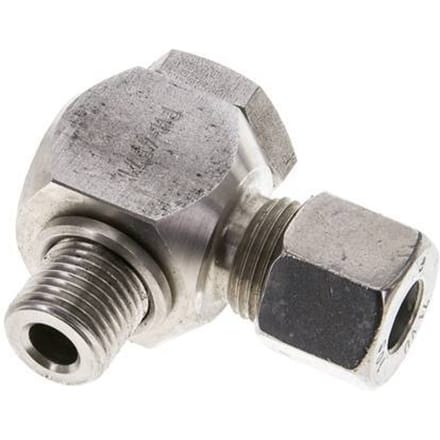 10S & M16x1.5 RVS Swivel Joint Snijringkoppeling Buitendraad 400bar Draaibaar ISO 8434-1