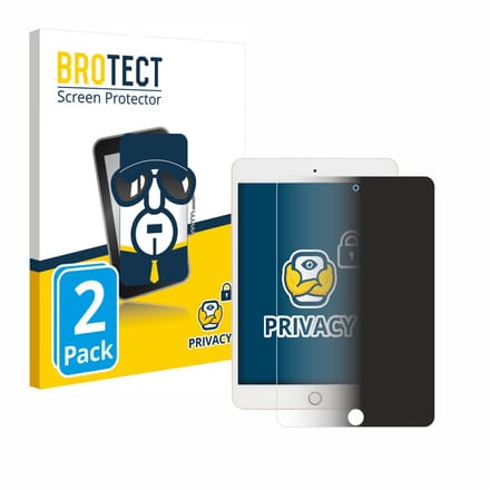 BROTECT - privacy screenprotector voor Apple iPad Mini 5 2019 (5. Gen.) - Folie Beschermfolie Blauwlichtfilter 2 Stuks