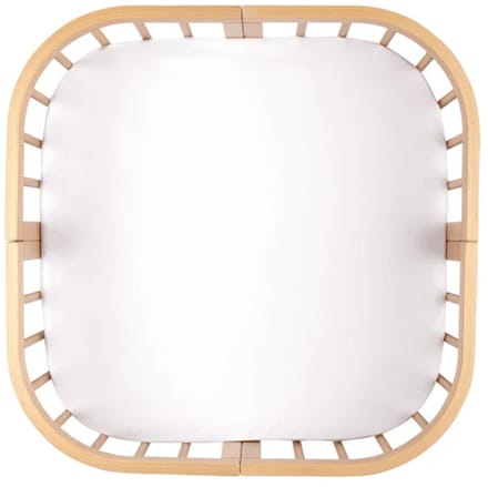 Waldin Hoeslaken Set - W2 - Wit - Voor 7-in-1 Babybedje