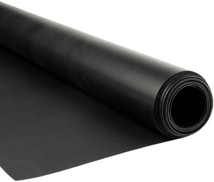 Afdekzeilwinkel - Pvc zeildoek - 650gr Zwart Canvasnerf - per meter of rol