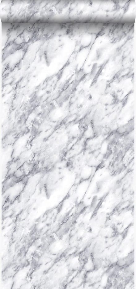 Origin Wallcoverings behang marmer donker ivoor wit - 53 cm x 10.05 m - 347388