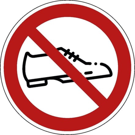 Schoenen uit sticker 300 mm