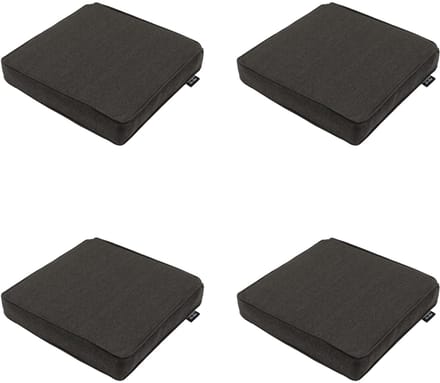 Madison - Zitkussen Dark grey canvas eco+ - Ca. 40x40 cm - Set van 4
