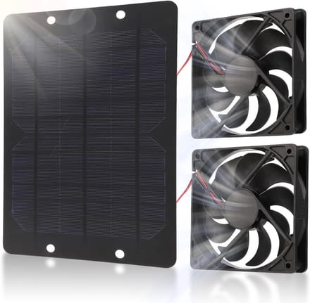Efficiënte Ventilator op Zonne-energie met Zonnepaneel voor Huis, Zolder en Kas