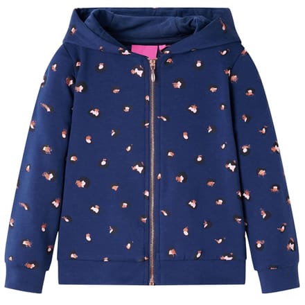 vidaXL - Kindervest - met - capuchon - 116 - marineblauw