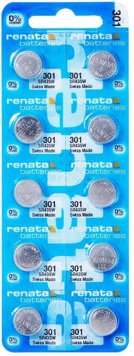 Horlogebatterijen Renata 301 (SR1142SW) - 1.55V 10 stuks