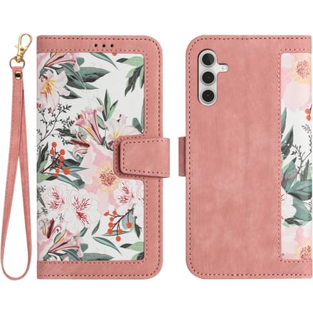 Mocaa Samsung Galaxy S26 Floral Series Bookcase Roze