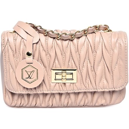 Luisa Vannini Rose Rundleer Tas