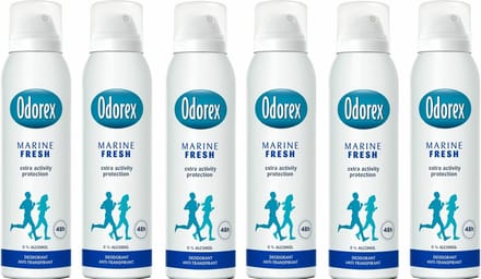 Odorex Marine Fris Deodorant Spray Voordeelverpakking 6 x 150 ml
