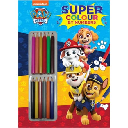 PAW Patrol Super Kleur op Nummer Boek