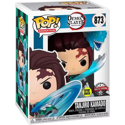 Funko Pop! Demon Slayer - Tanjiro Kamado with Dragon (GitD) (Special Edition) #873