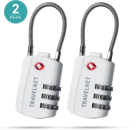 Travelnet TSA Reisslot met Cijfercode Set van 2