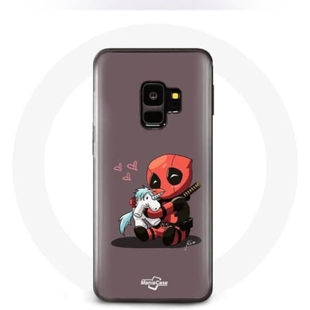 Coque pour Samsung Galaxy S9 plus DeadPool Unicorn Licorne