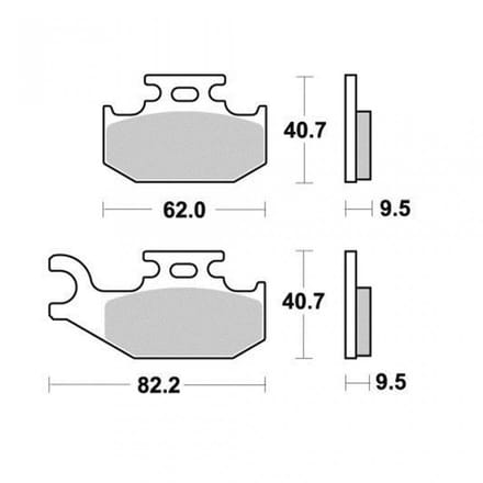 Plaquette de frein Vesrah pour Quad CAN-AM 650 DS X 2007 AVD Neuf