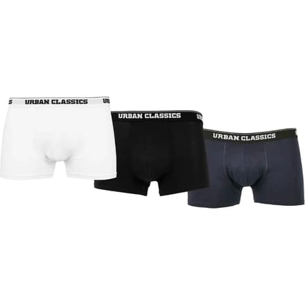 Urban Classics - Organic 3-Pack Boxershorts set - S - Multicolours