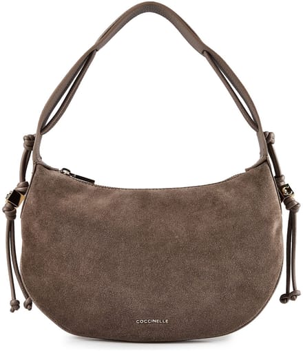 Coccinelle Thess Suede Bim - Schoudertas 29 cm (warm taupe)