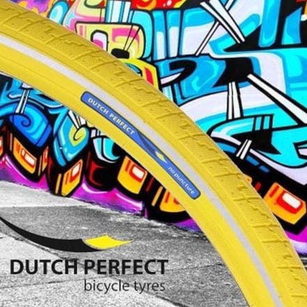 Dutch Perfect Buitenband 28 inch - 40-635 - Anti-lek - Geel