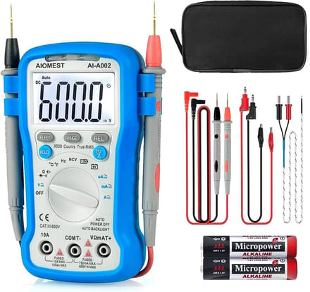 Digitale Multimeter Tester voor DC/AC met Auto Achterlicht - Volt, Huidige, Weerstand, Capaciteit, Diode/HFE-tests