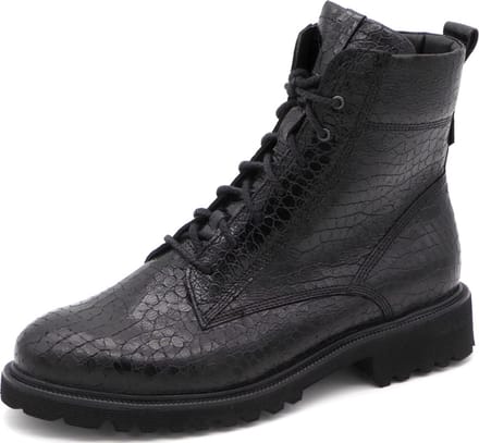 Durea Dames Veterboot - 9722-188-1128 Zwart - Wijdte K - Maat 5 (38)